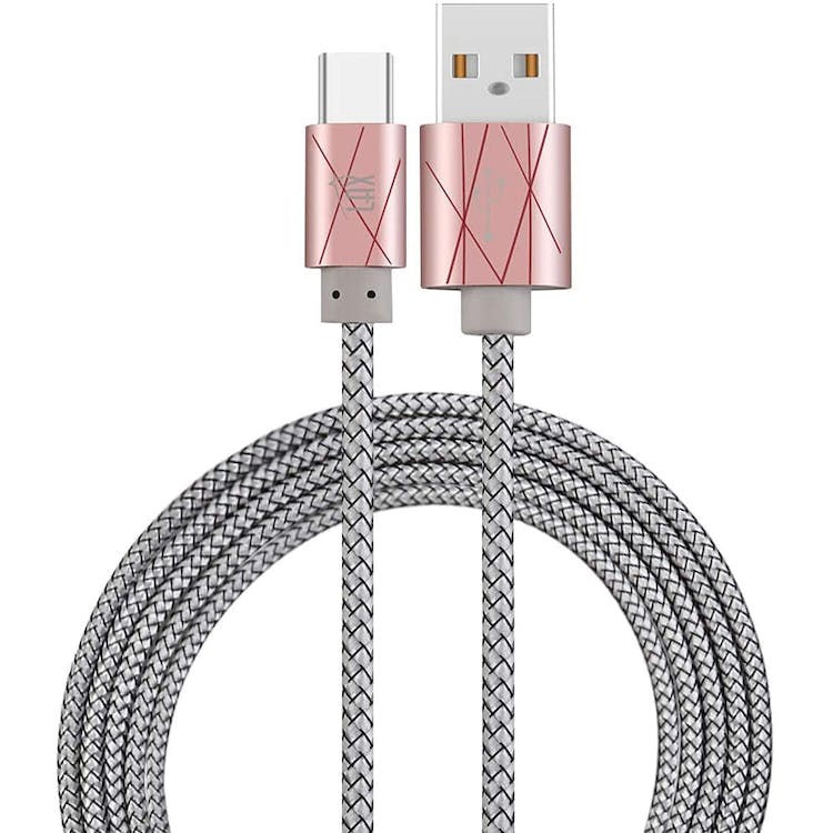 USB Type C to USB - 6' Pink Ribbon 3