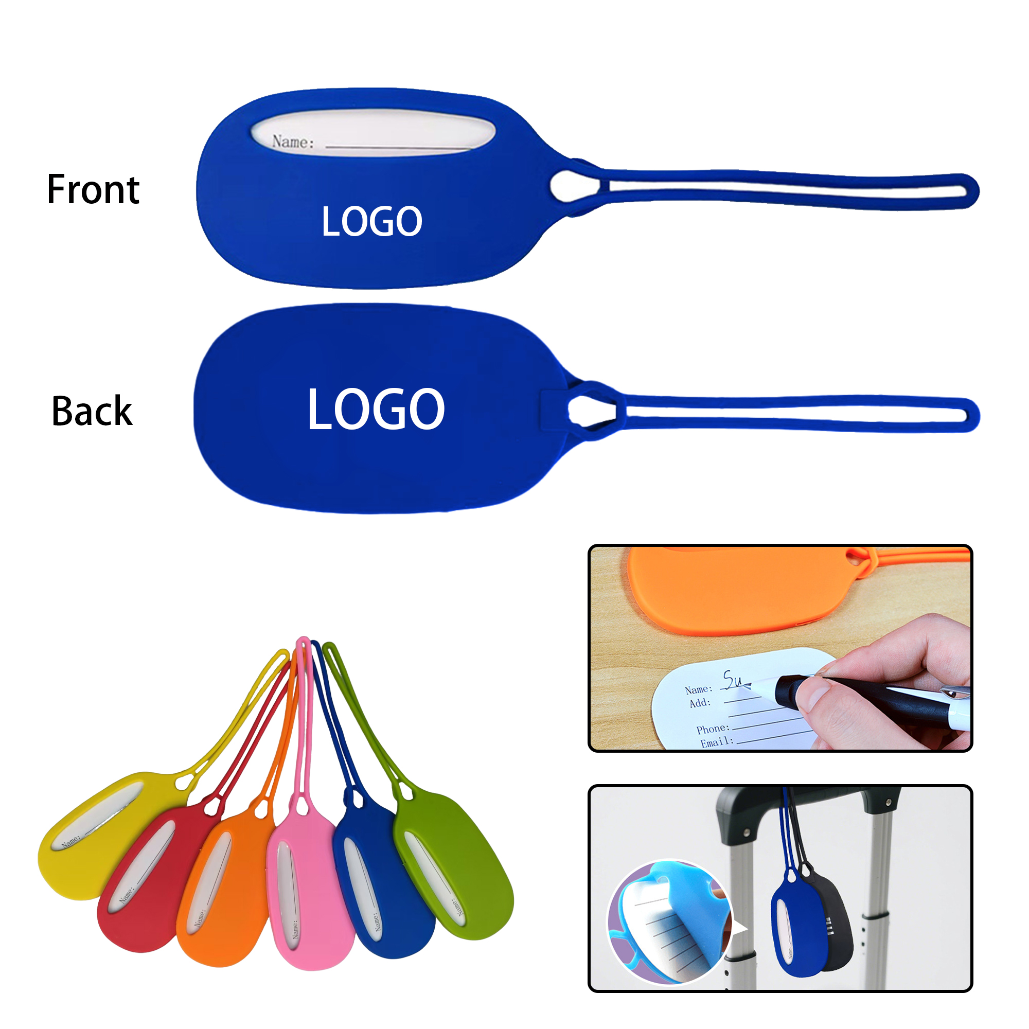 Oval Shaped Suitcase Label