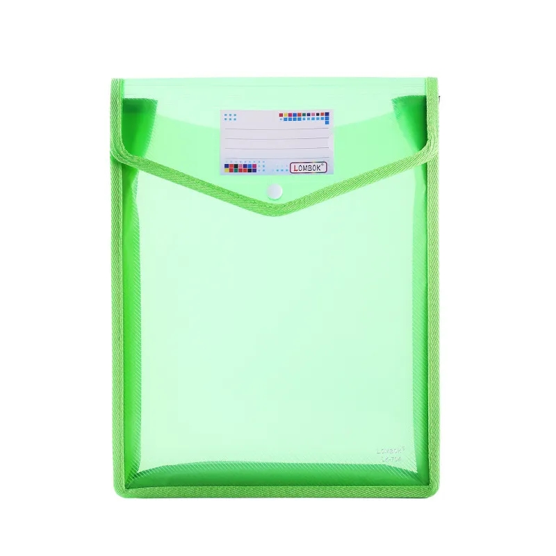 A4 Size Vertical Document Storage Bag with Snap Button 19
