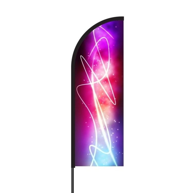 Flex Banner™ LX Feather Flag with Pole, Single-Sided 7' Outdoor Banner 18