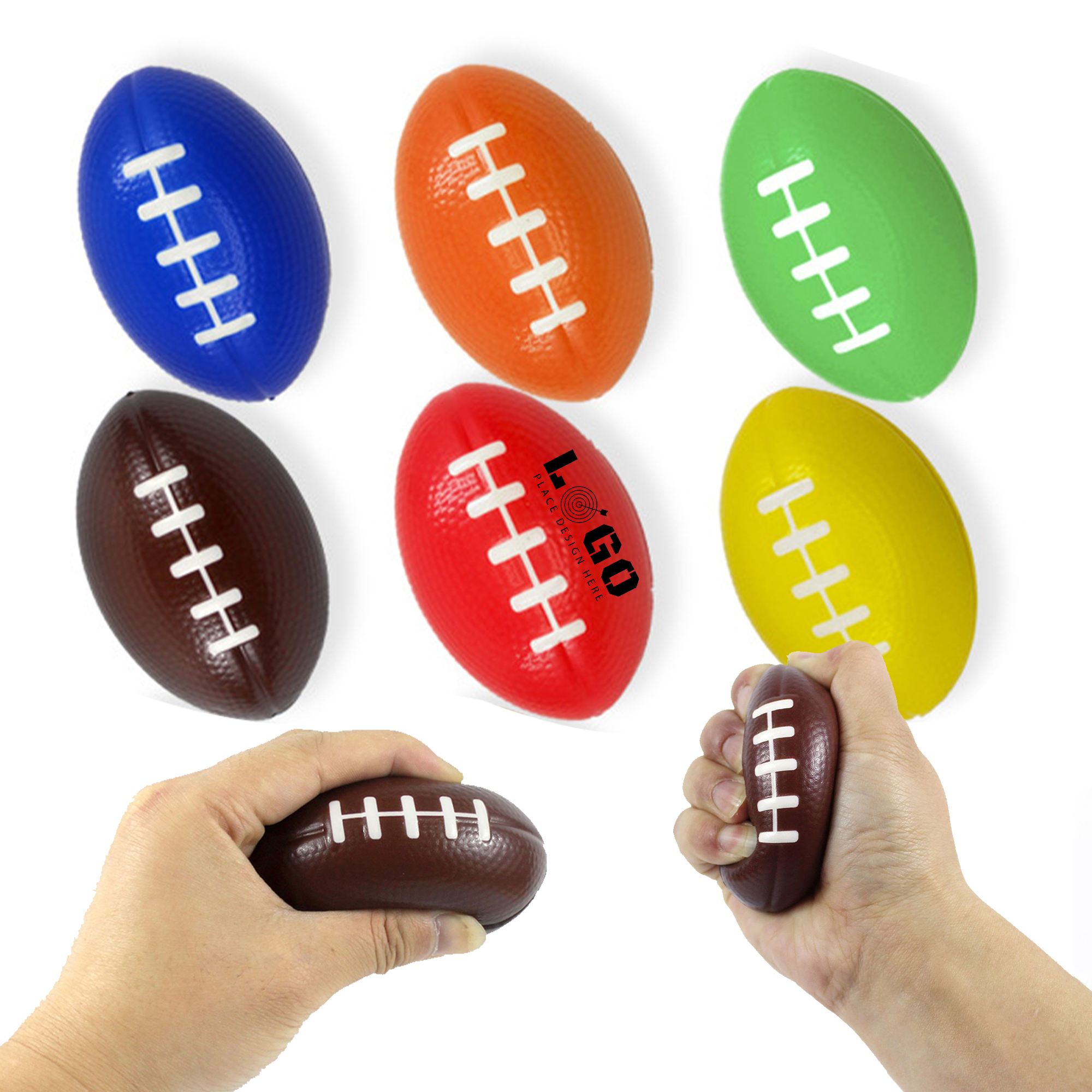 PU Sponge High Elastic Rugby Ball Decompression Toy 5