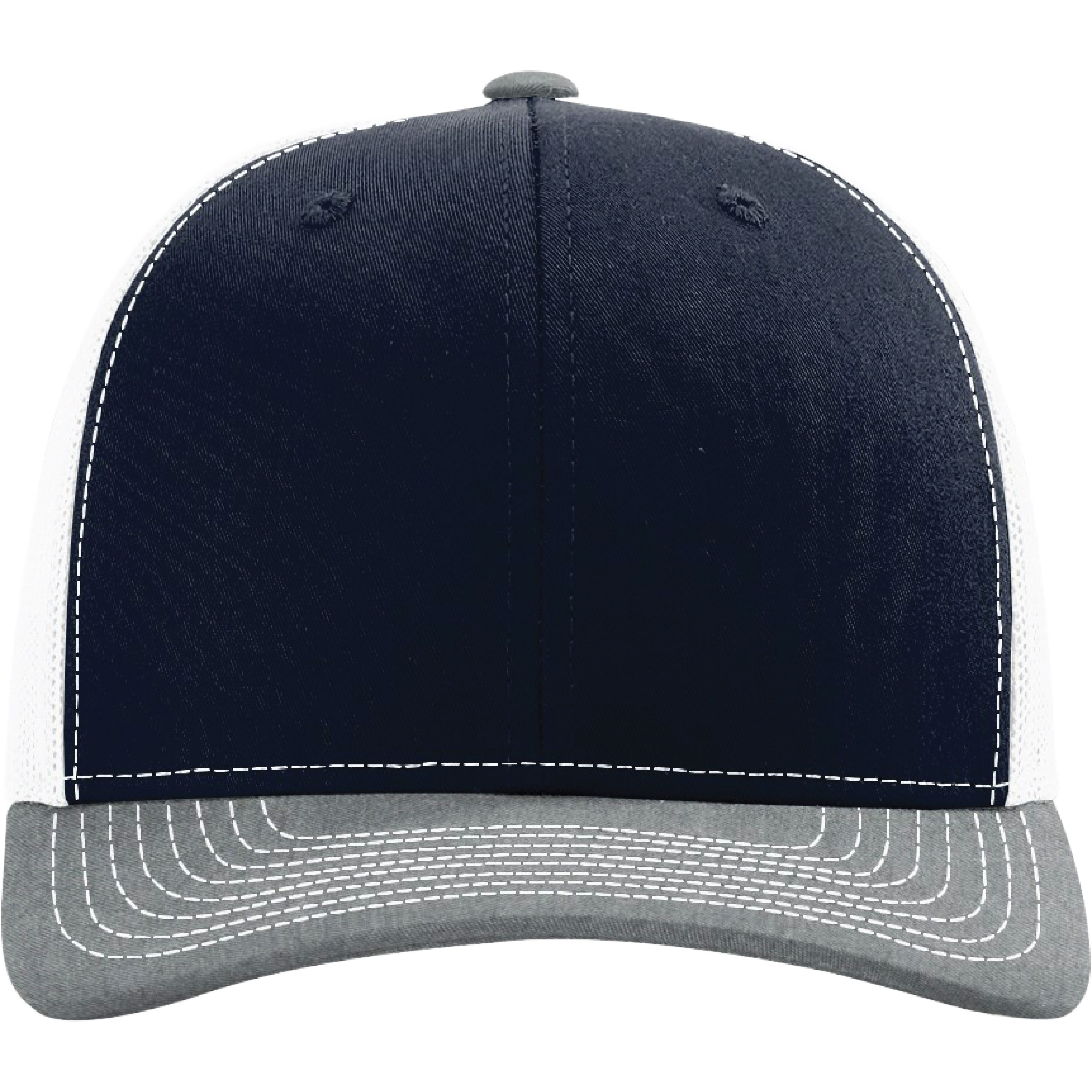 Richardson 112 6-Panel Snapback Trucker Hat w/Leatherette Adhesive Patches or Embroidery 285