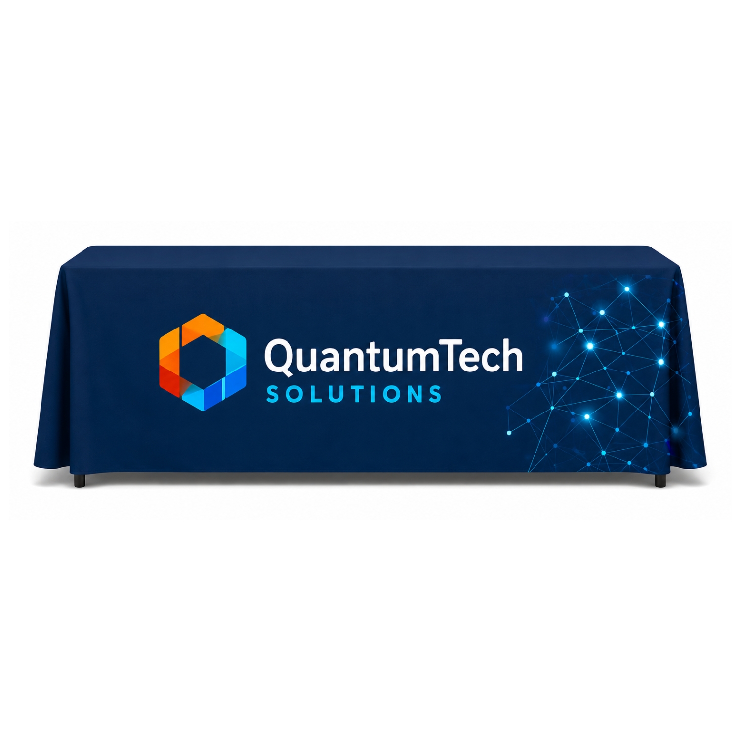 8' Table Throw, Full-Color Front Panel 124