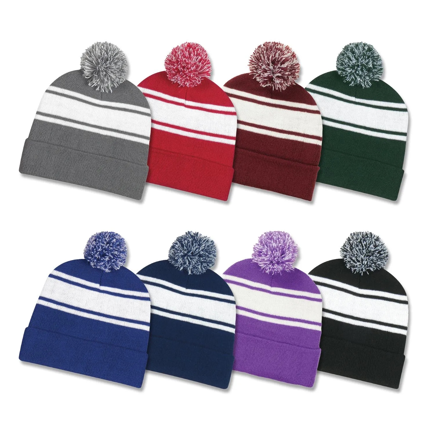 Winter Warm Knit Acrylic Beanie Hat