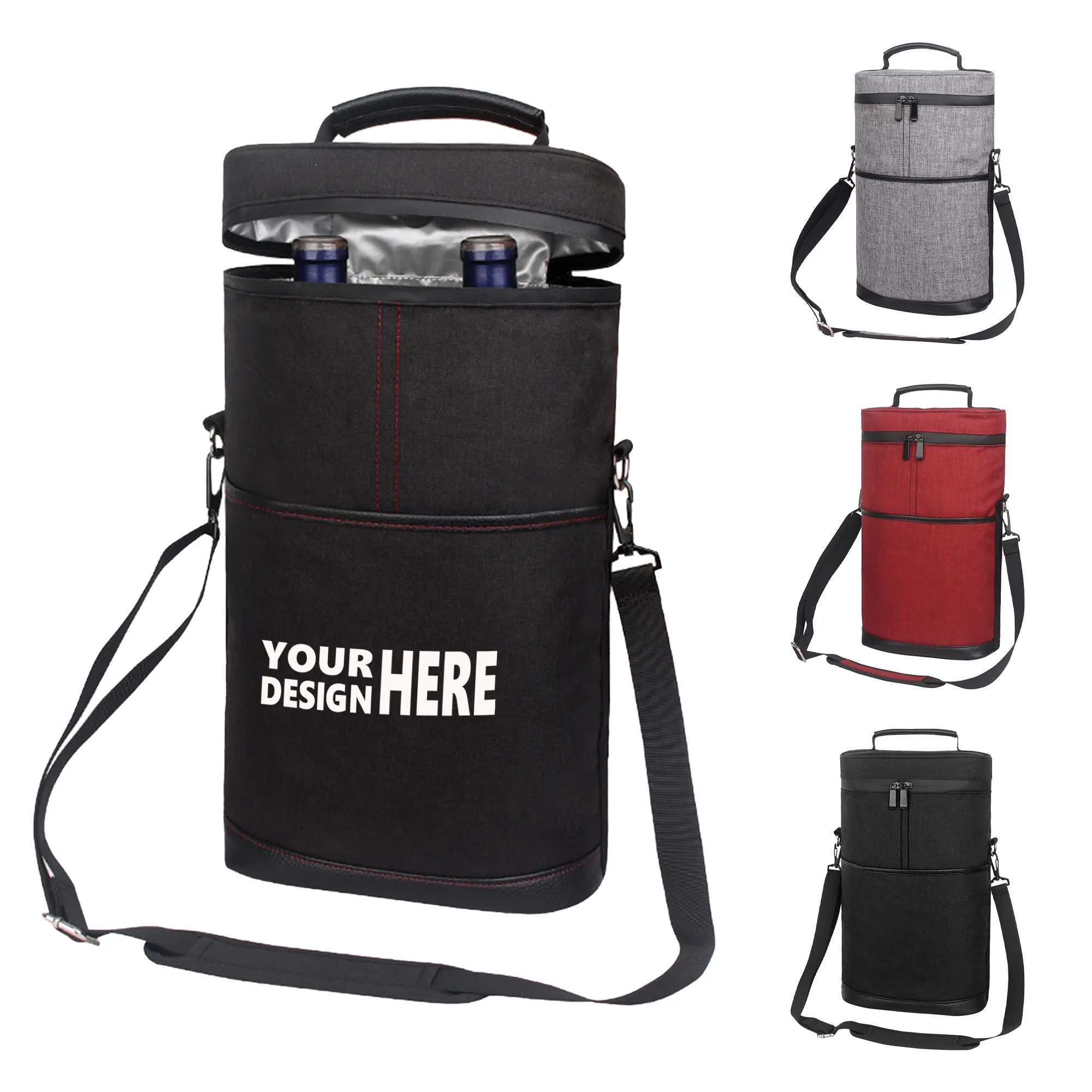 Handheld Round Insulated Wine Bag 12