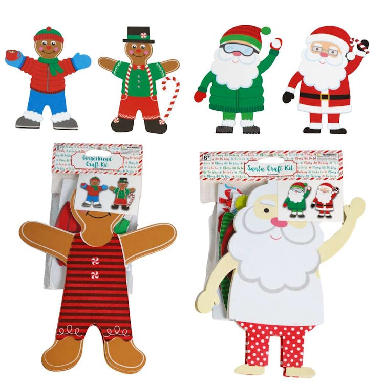 Dress-Up Craft Kits - Santa and Gingerbread 3