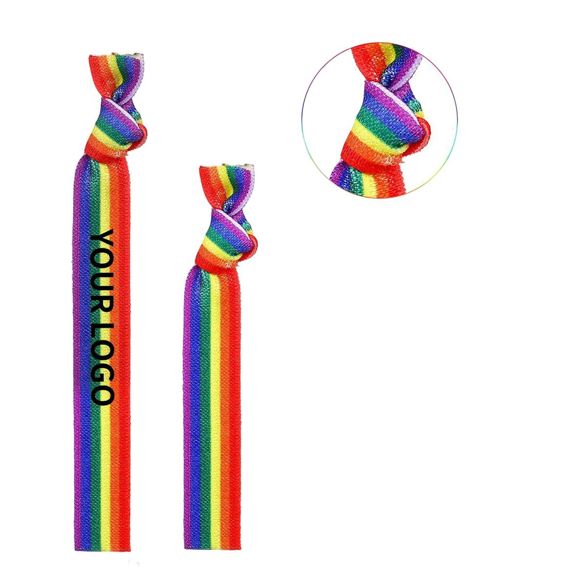 Festival Rainbow Elastic Wristband for Parties