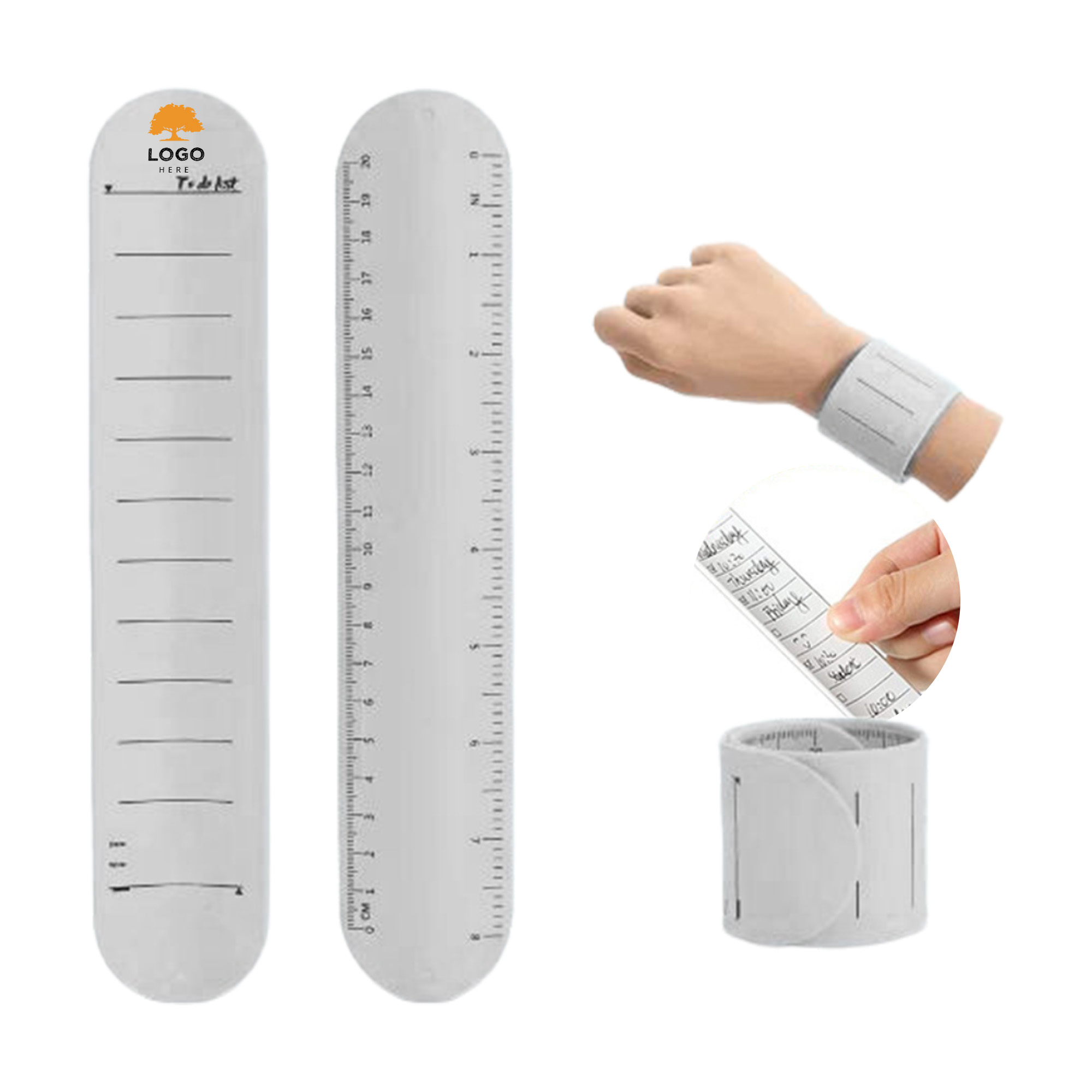 MOQ 50 Customizable Silicone To Do List Wristband for Reminders