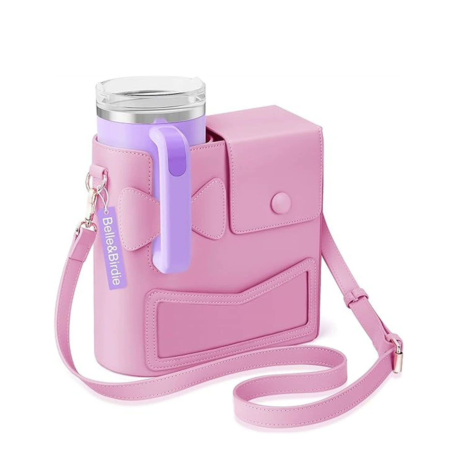 Crossbody Case with Sports Water Bottle Holder 40