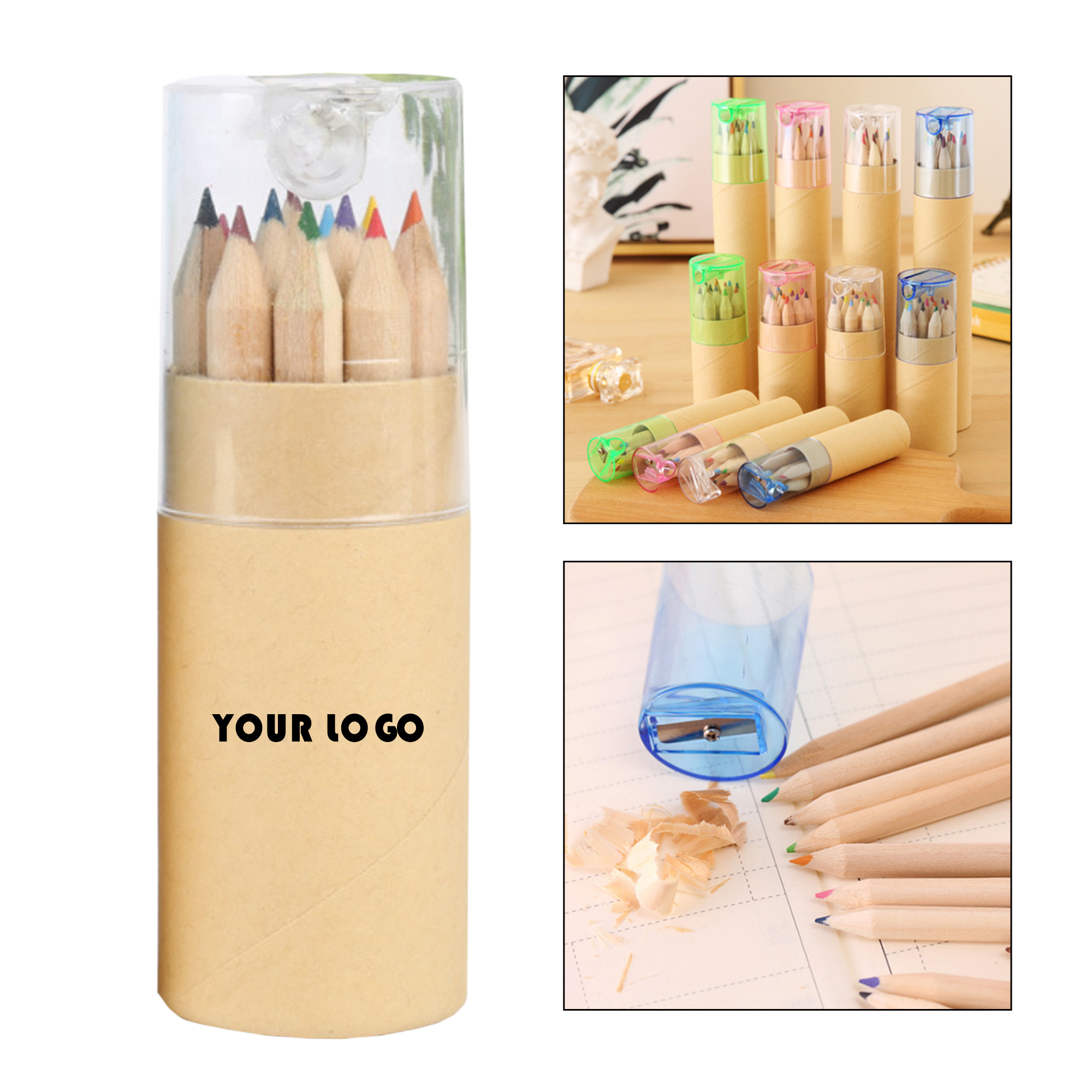 Kraft Paper Set Colored Pencils 12pcs 3