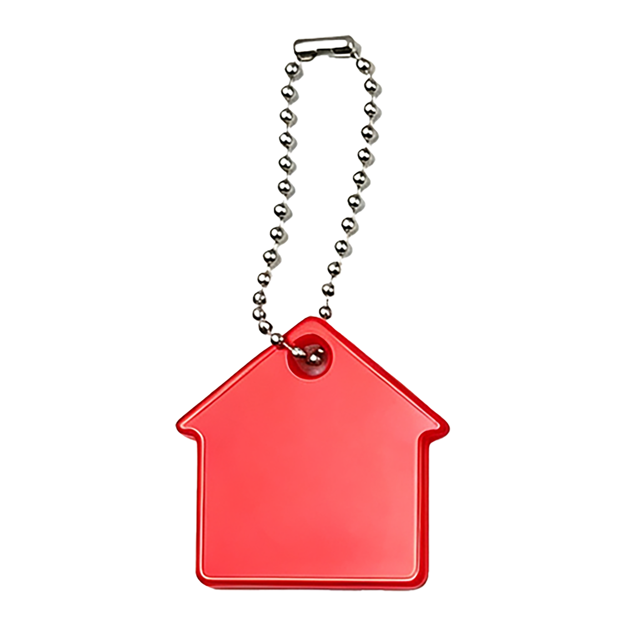 House Shaped PVC Soft Key Tag With Bead Chain 5