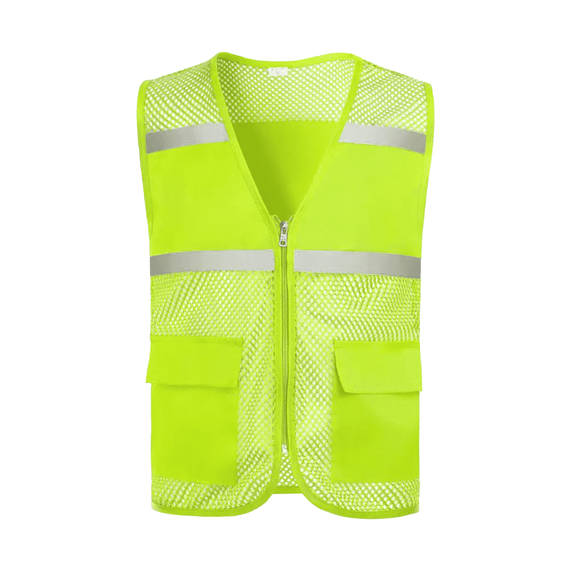 Pockets and Zipper Reflective Safety Vest 21