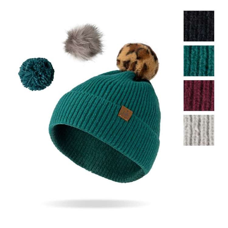Snap To It Mix & Match Pom Hats Assorted Colors 3