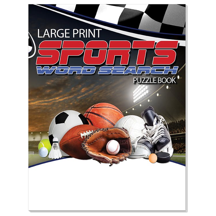 Sports Word Search Books - 32 Page Large Print 3
