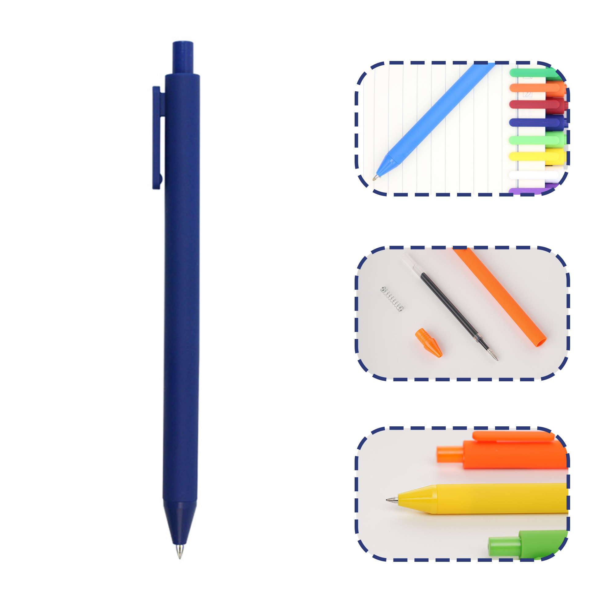 Promotional Push Action Colour Neutral Pen 7