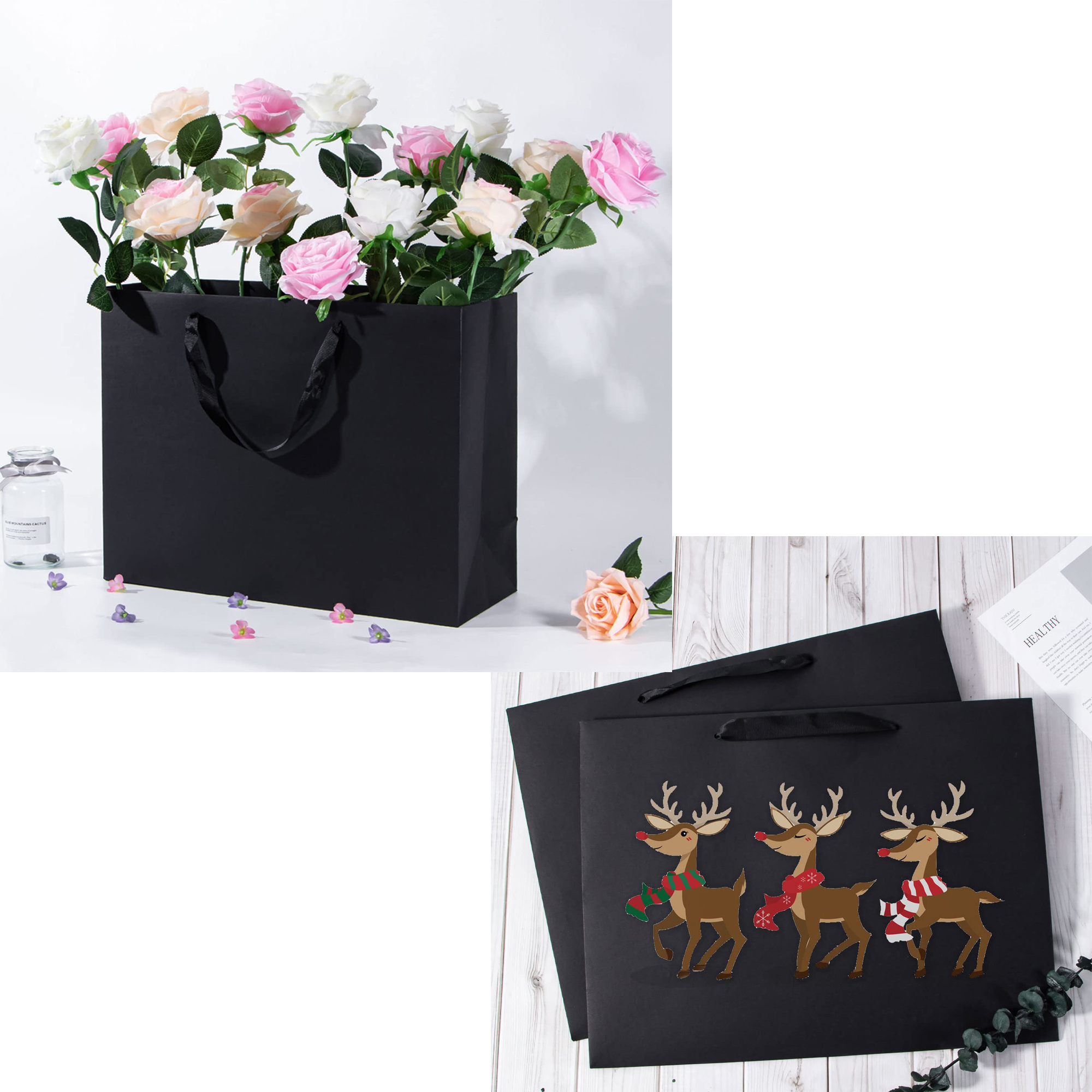 Customizable Horizontal Cardstock Tote Bag 12