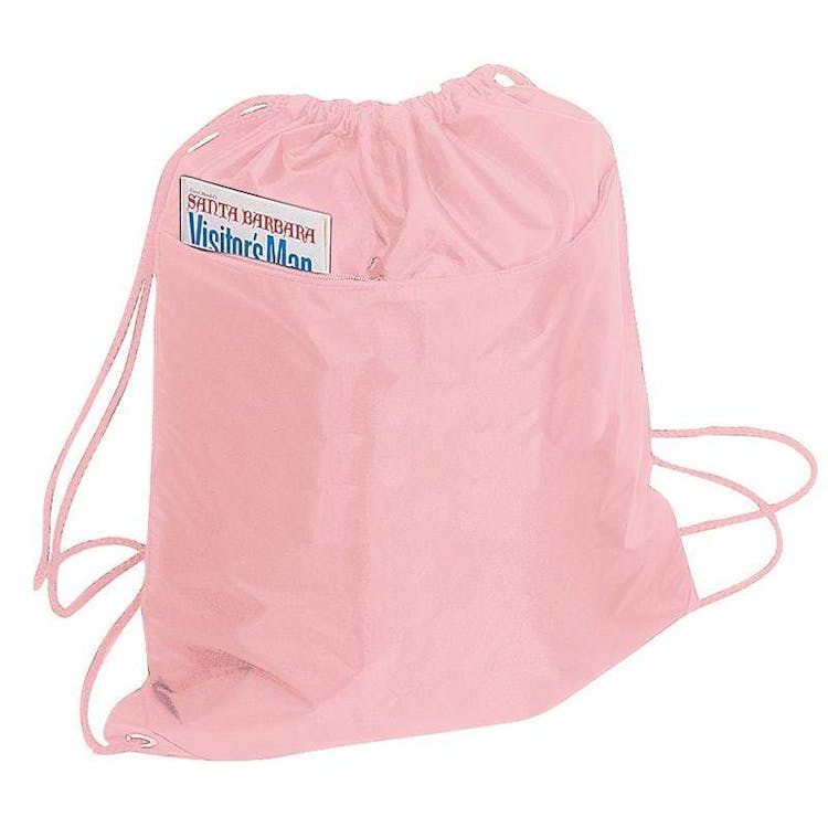 Drawstring Tote Bags - Pink 3