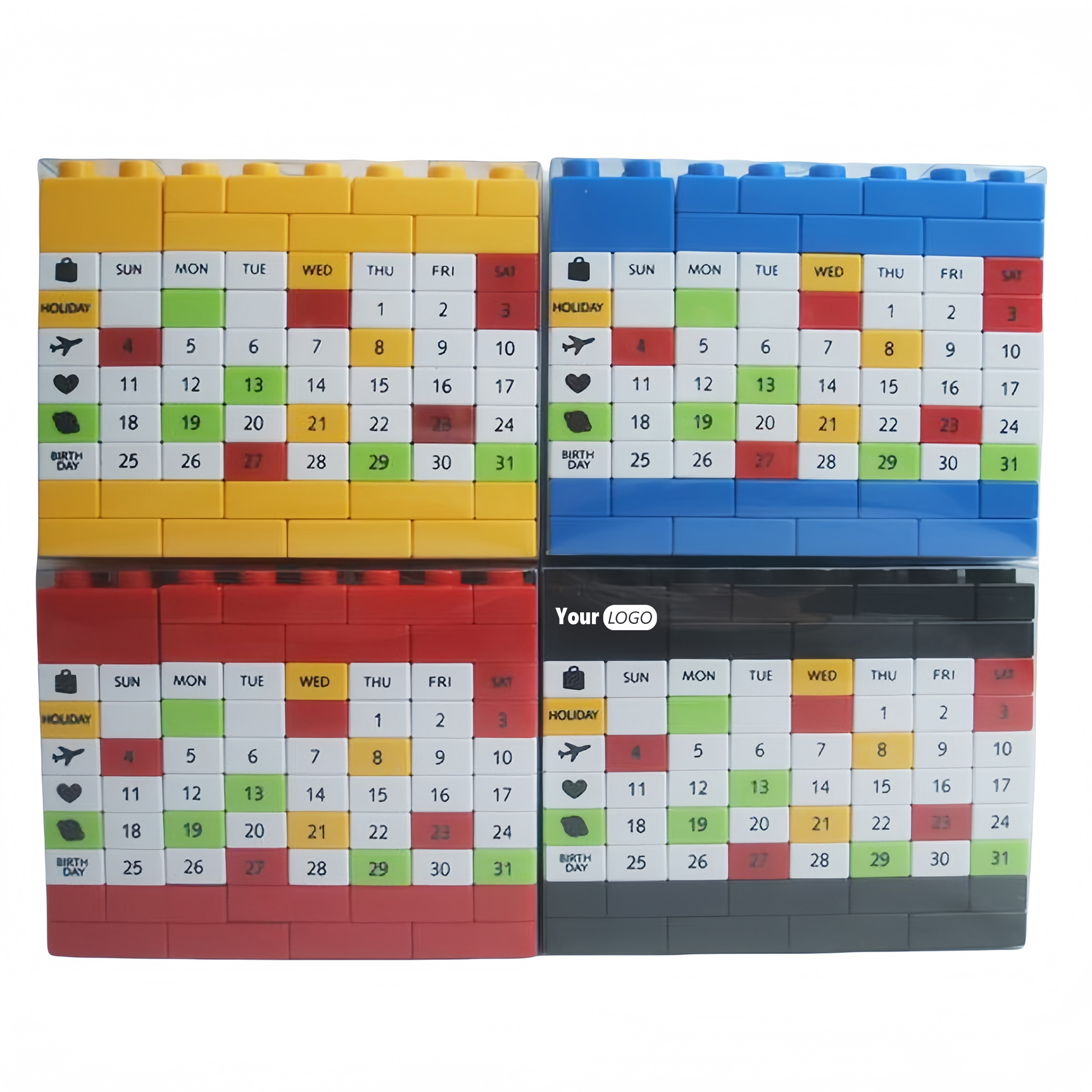 Abs Reusable Building Block Perpetual Calendar