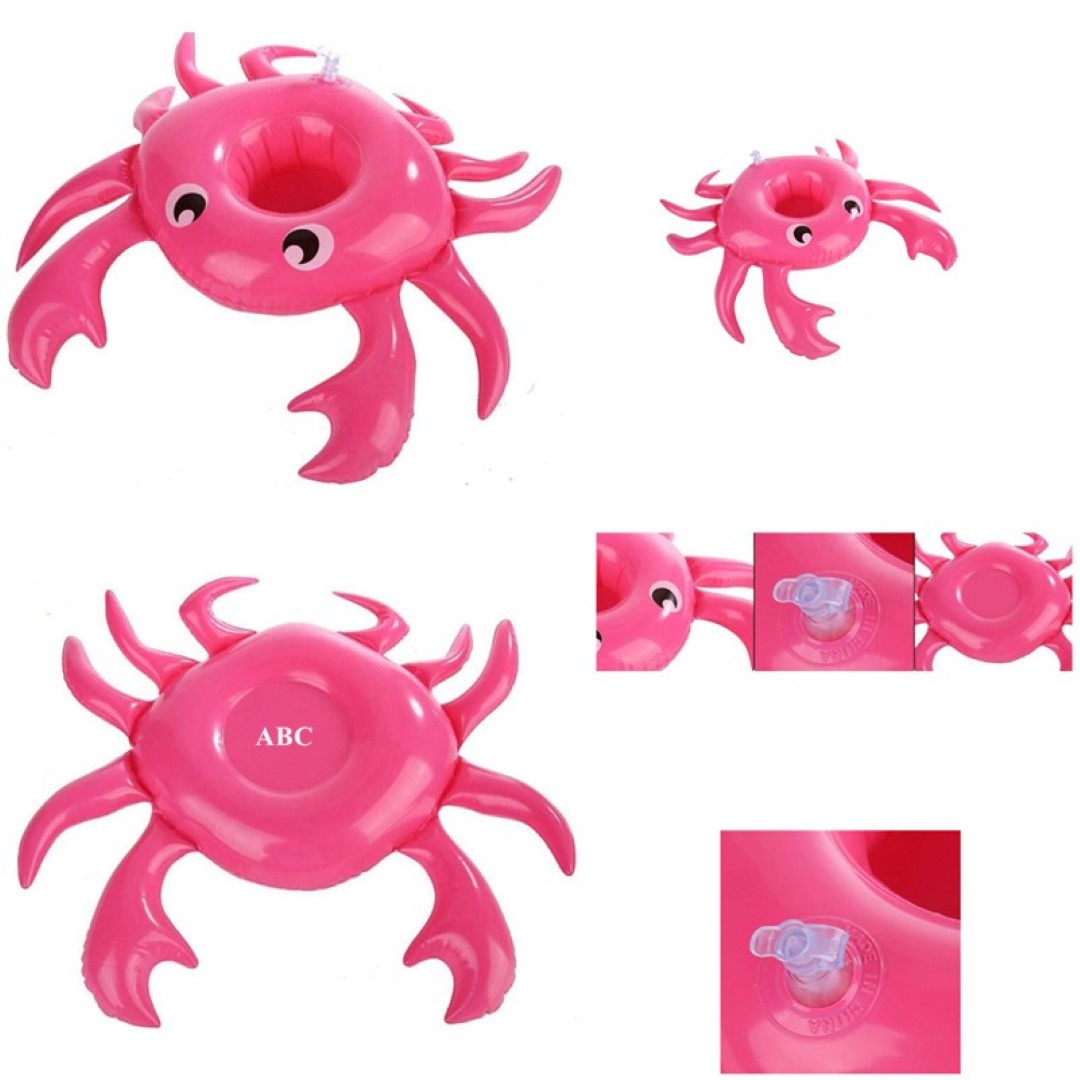 Inflatable Crab Drink Cup Holder