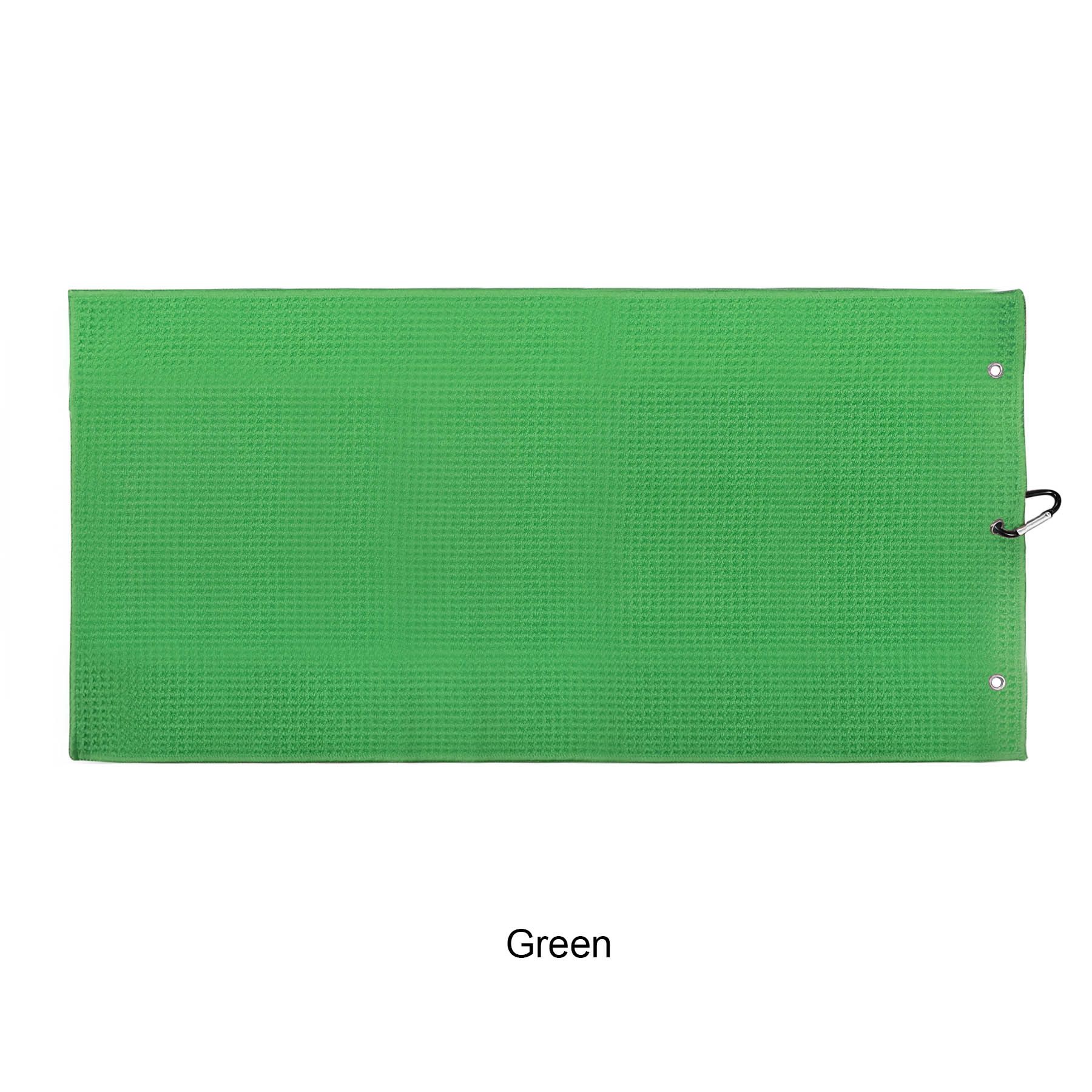 Microfiber Waffle Two-fold Golf Towel w/ Carabiners Clip 12" x 24" 35
