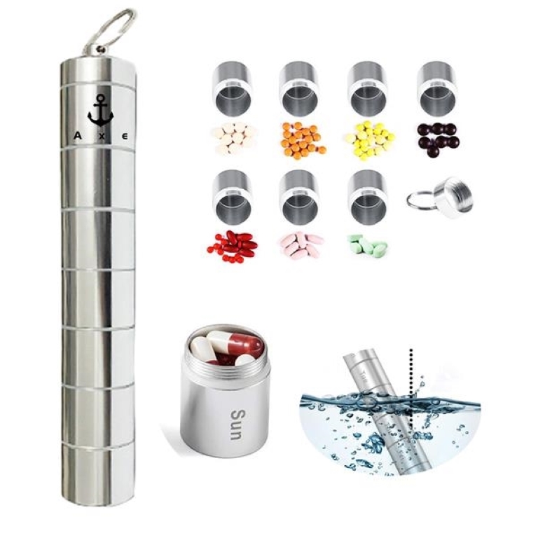 Aluminum Waterproof Pill Storage Box