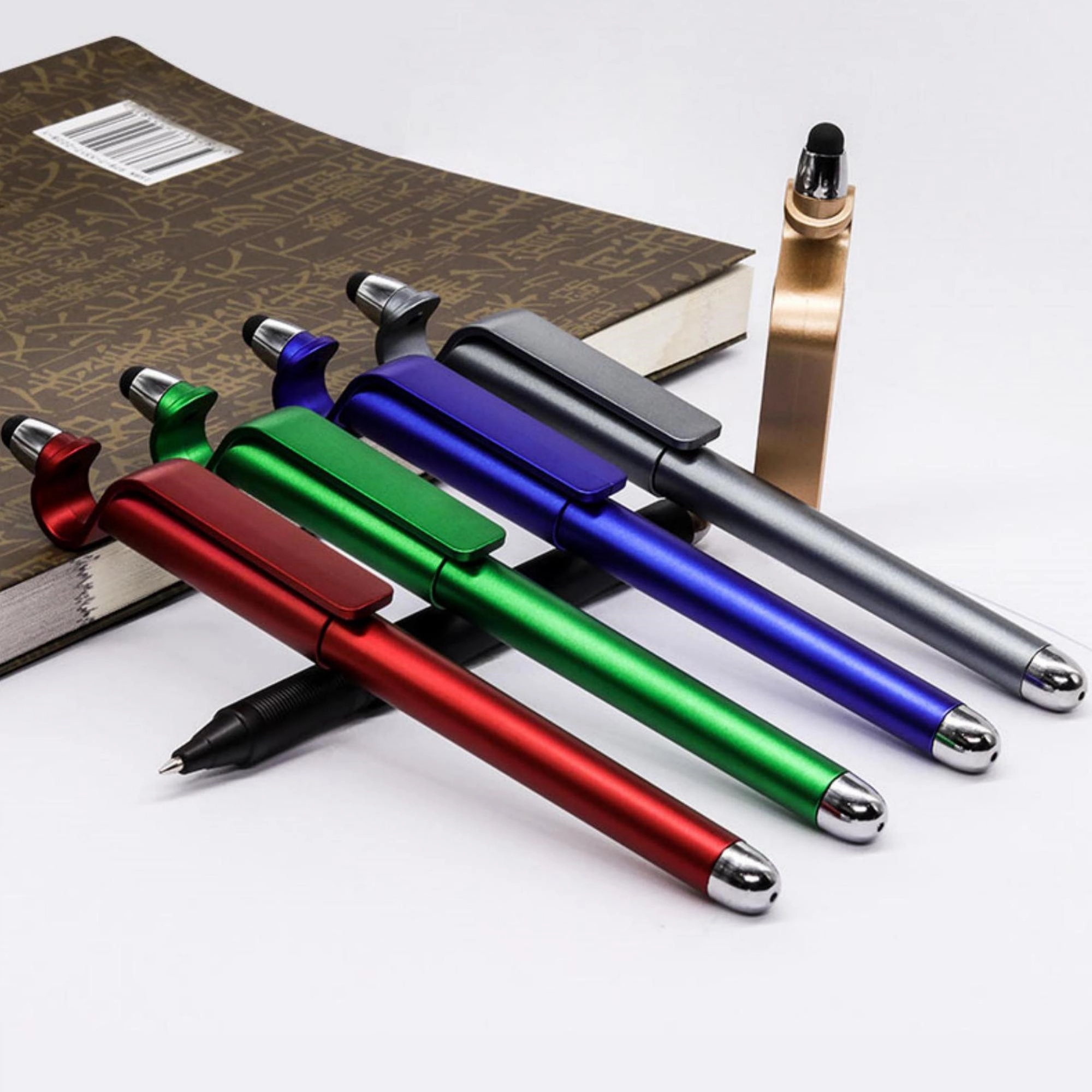 Touchscreen Ballpoint With Phone Stander MOQ 50PCS 5