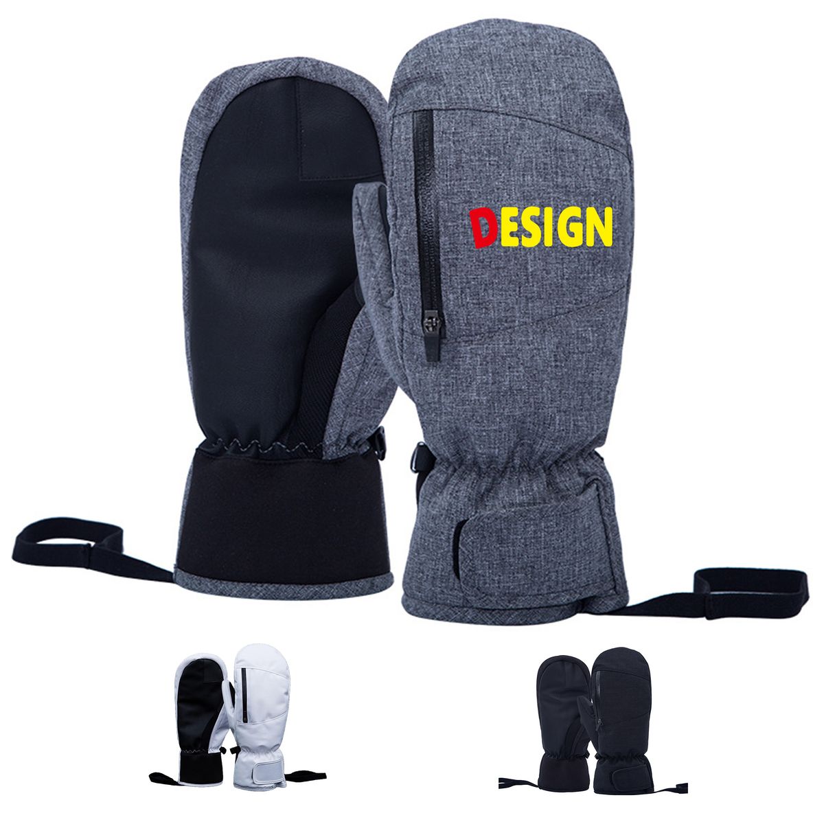 Adult Waterproof Touchscreen Ski Gloves 6