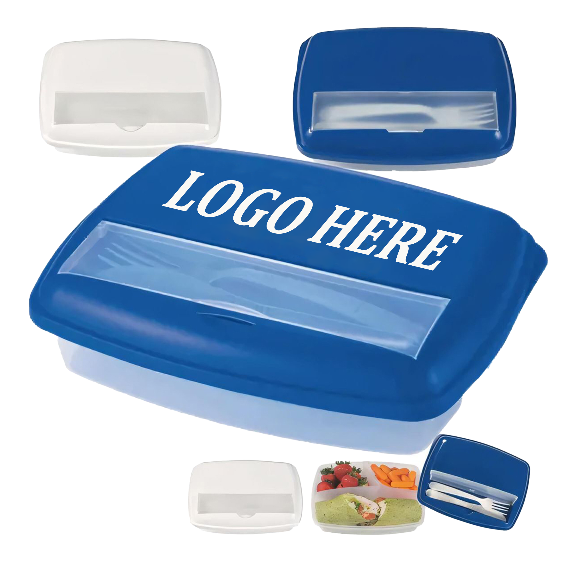3-Section Lunch Container With Custom LOGO Box 2