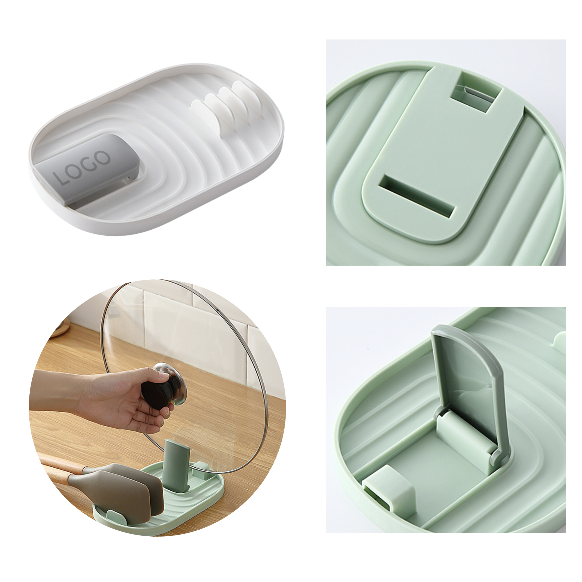 MOQ 10 PCS Versatile Pot Spatula Storage Rack 3