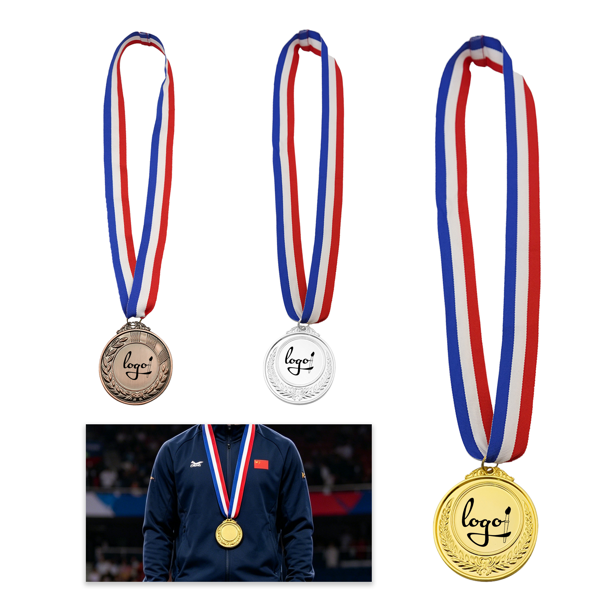 Custom Metal Medals With Lanyards