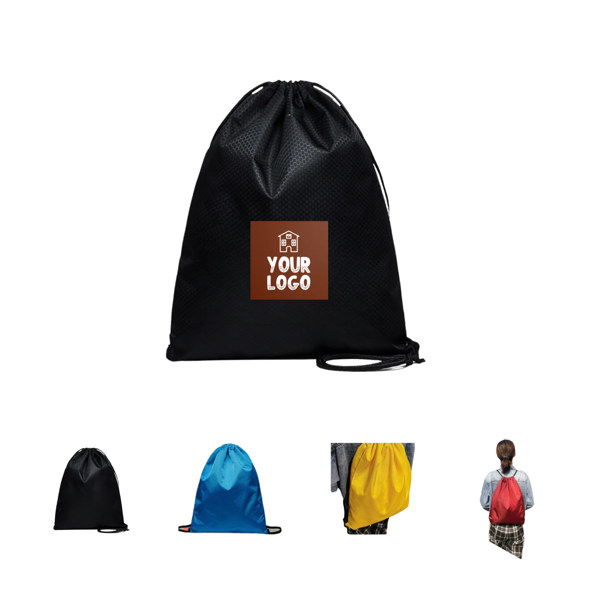 Waterproof Sports Drawstring Backpack Pouch 4