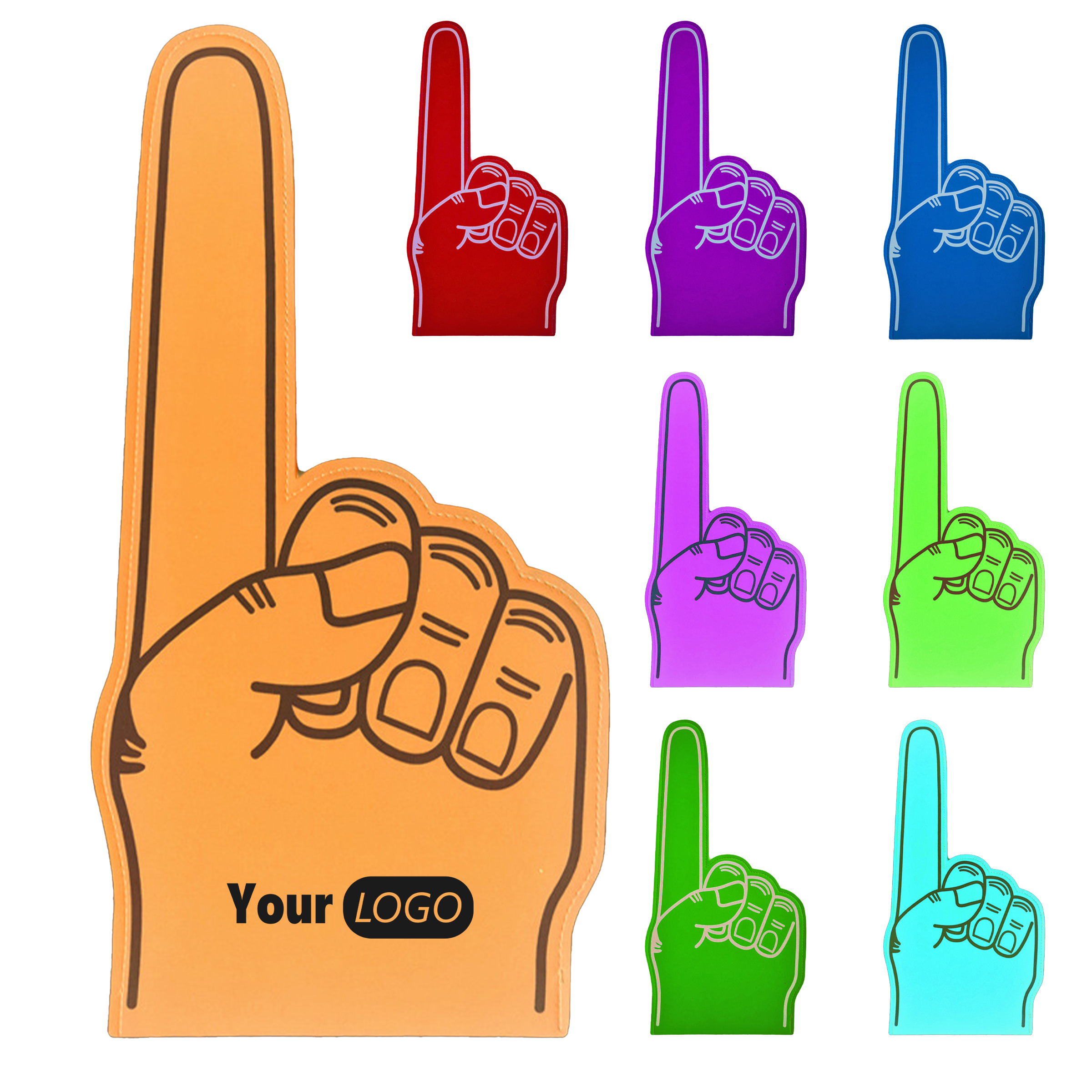 Eva Vibrant 18-Inch Foam Finger For Ultimate Team Spirit 3