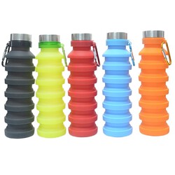 550ML/18 Oz Telescopic Silicone Water Bottle