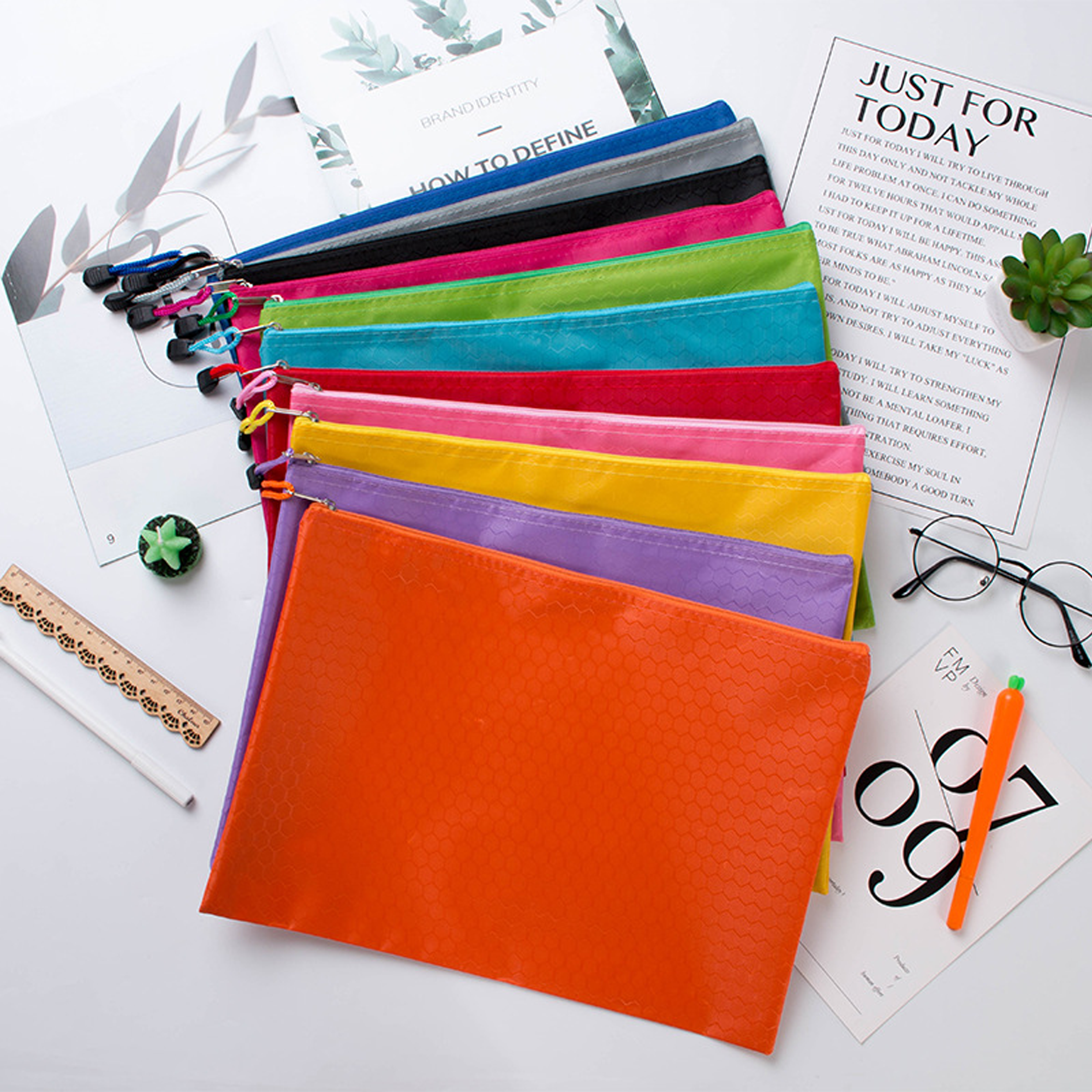 Sliding Zipper Storage Stationery Bag 5