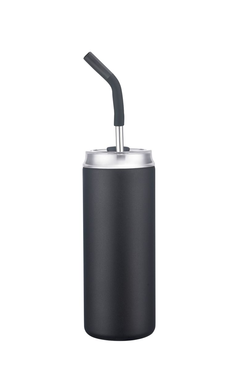 Endura 20 oz Black Stainless Steel Bottle, custom water bottle with logo imprint 2