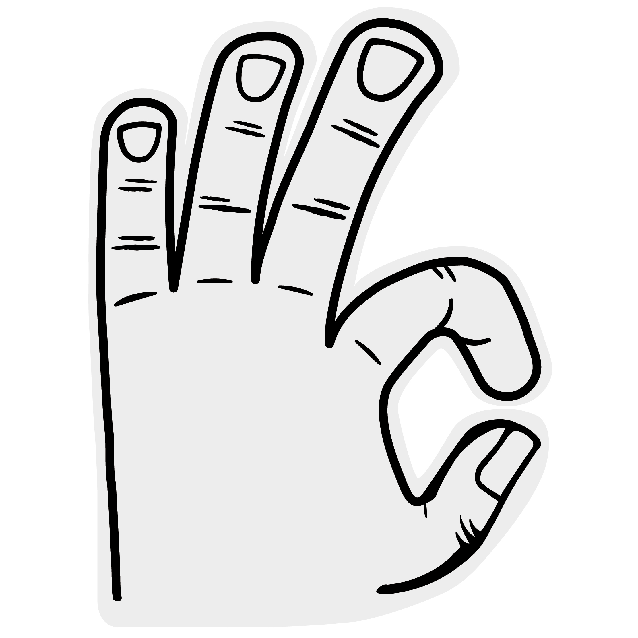 Basketball 3 Point Hand 45