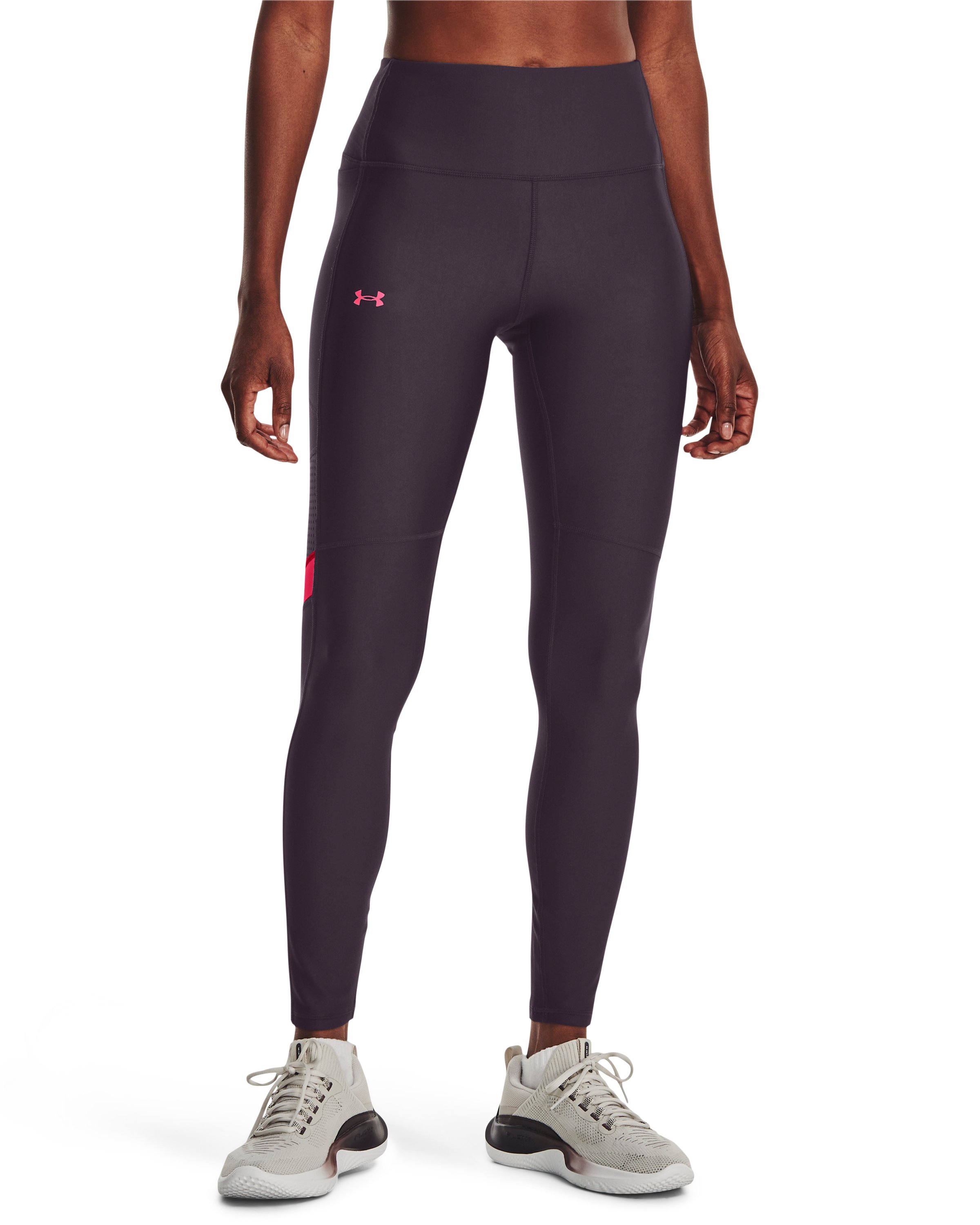 Women's HeatGear No-Slip Waistband Mesh Panel Leggings 12