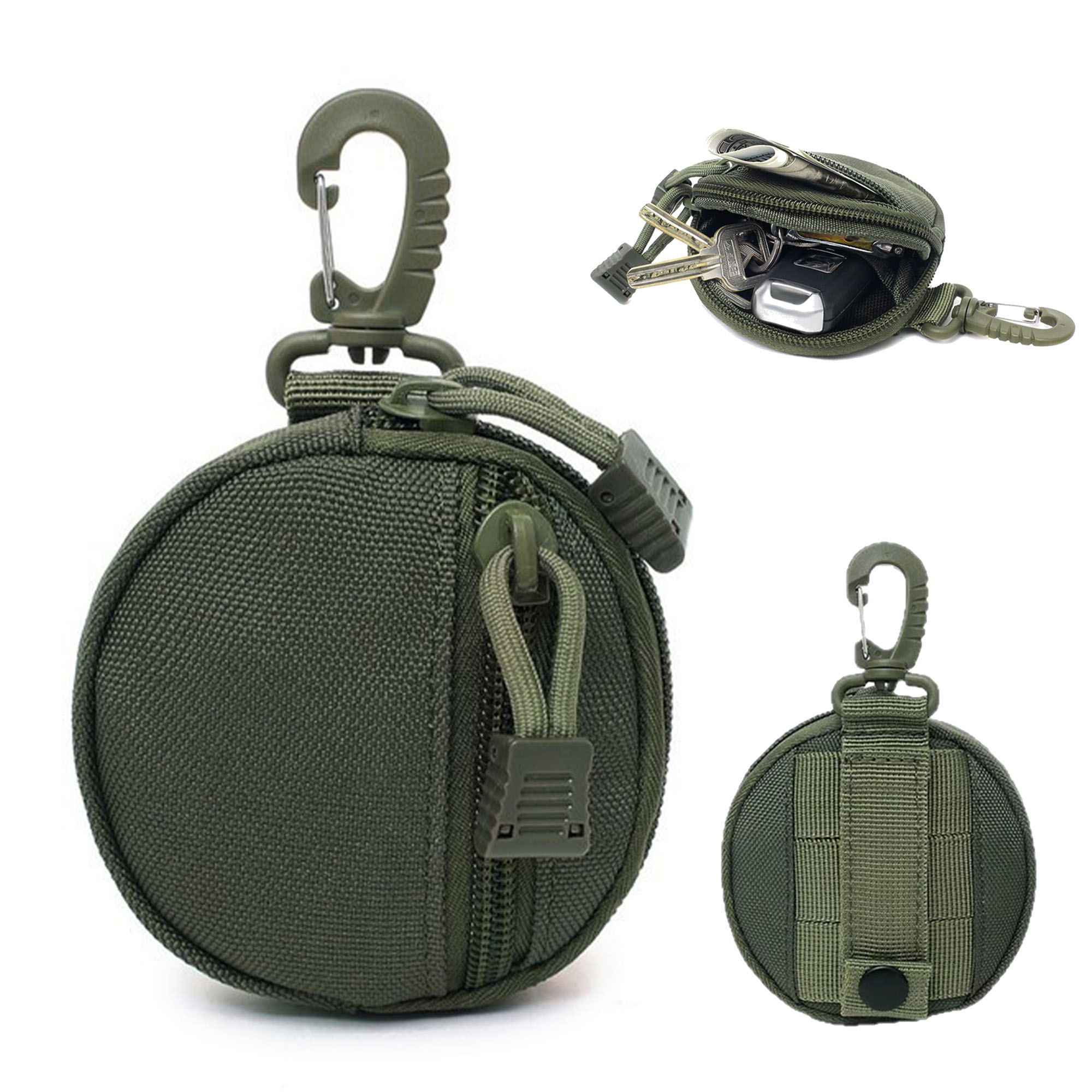 Portable Tactical Round Waist Pouch For Key Coin Storage 3