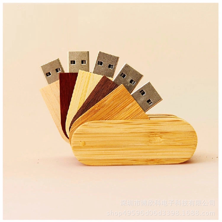 Wood rotate usb flash drives