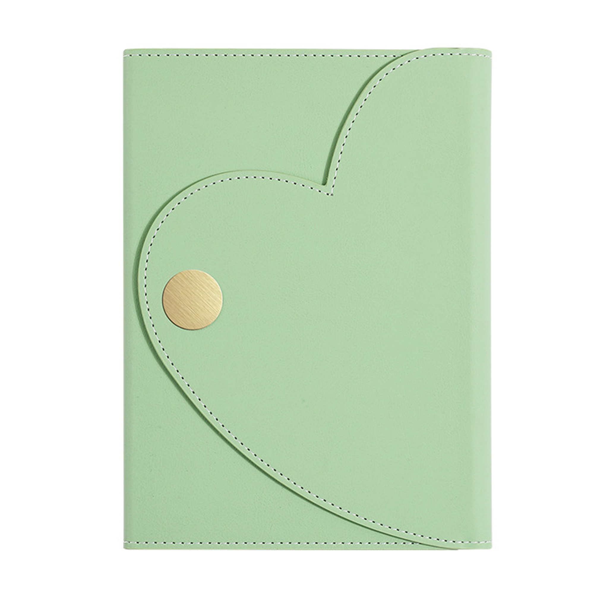 Leather Journal with Heart - Style Button Closure 12