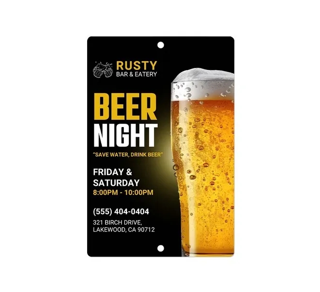 Custom Beer Signs(1' x1') SQFT 8