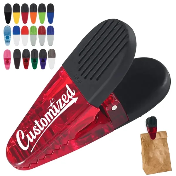 Custom Bamboo Magnetic Clip with Colored Accent — Eco-Friendly Office & Home Organizer