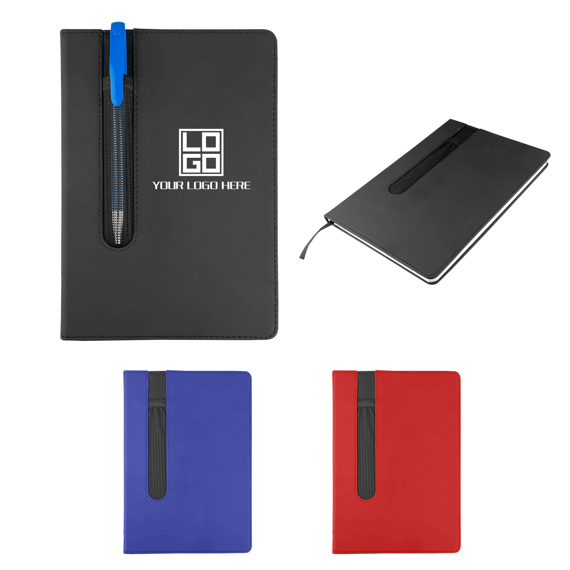 Journal with Soft Cover and Elastic Pen Holder