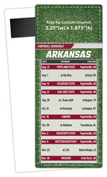 Football Schedule Laminated Card/Postcard with Magnet Strip 3.5x8.5 - 14 pt.