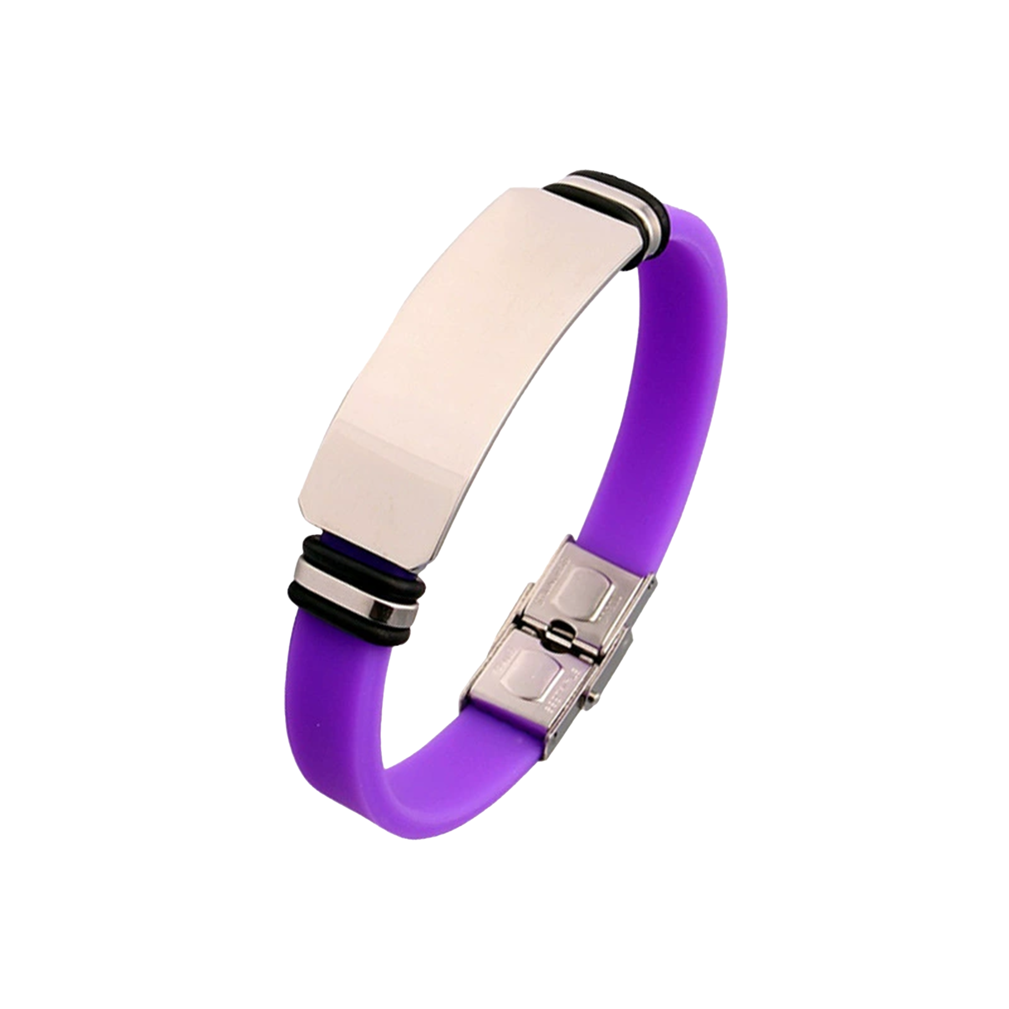 Couple's Silicone Titanium Steel Bracelet 15