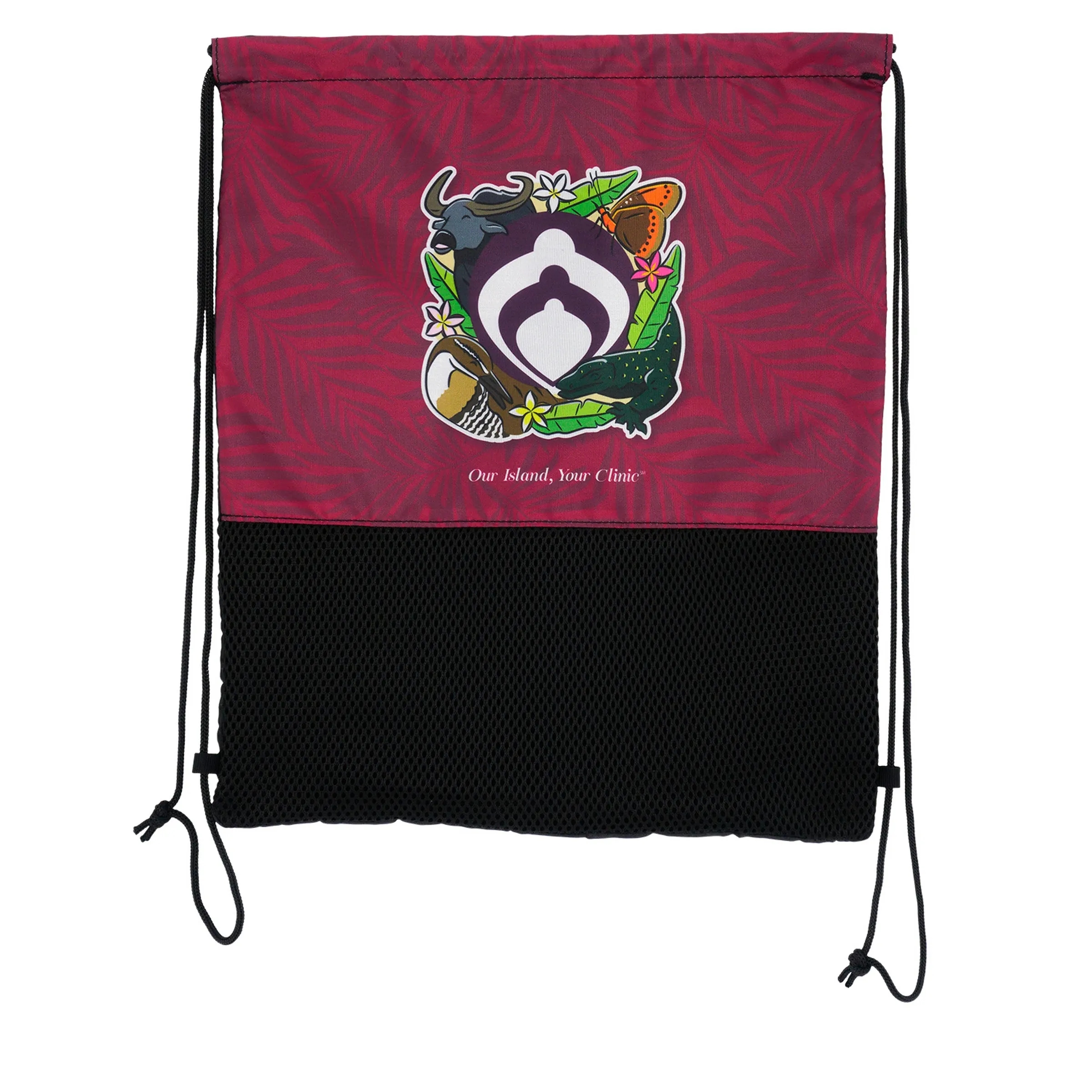 Full Color Mesh Bottom Drawstring Backpack 4