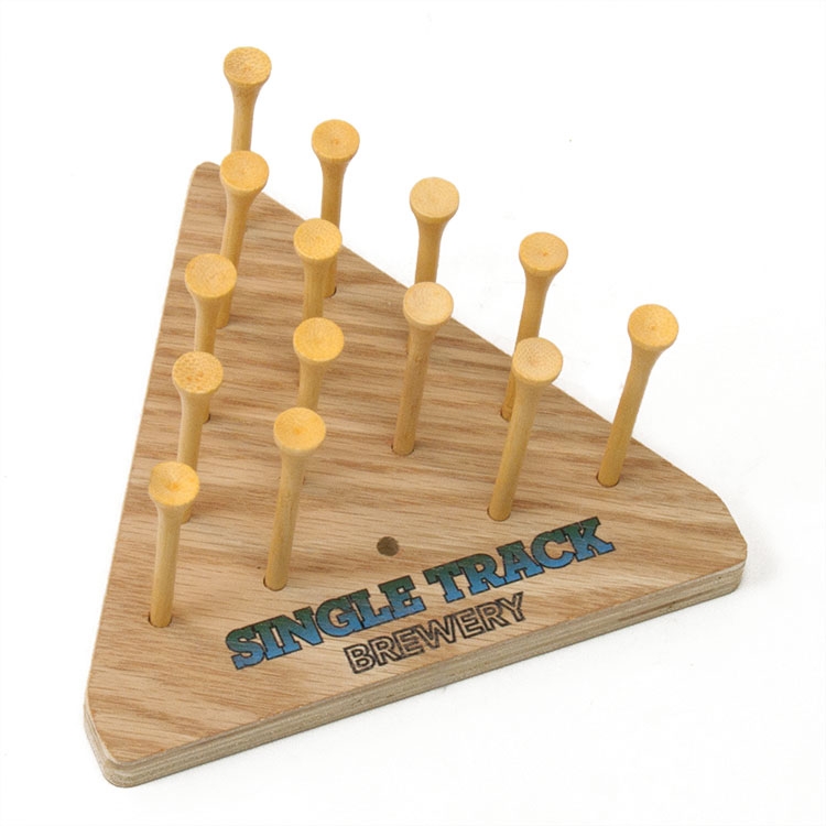Triangle Peg Game With Extra Imprint Area PGTP002 Blouin Displays