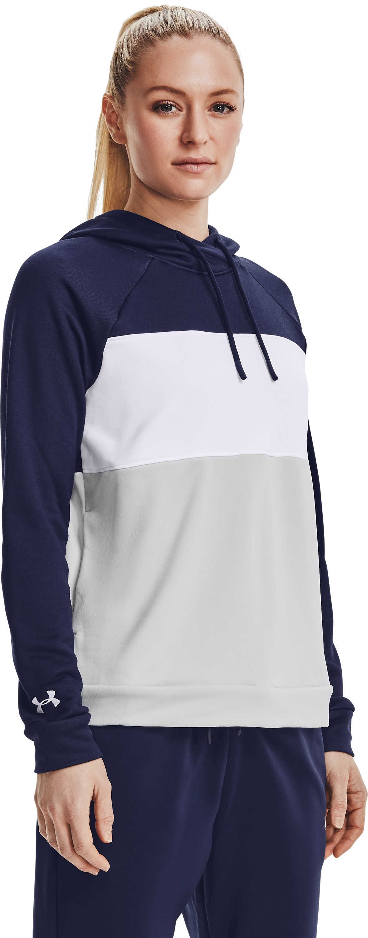 UA Qualifier Fleece Blocked Women's Hoodie 29