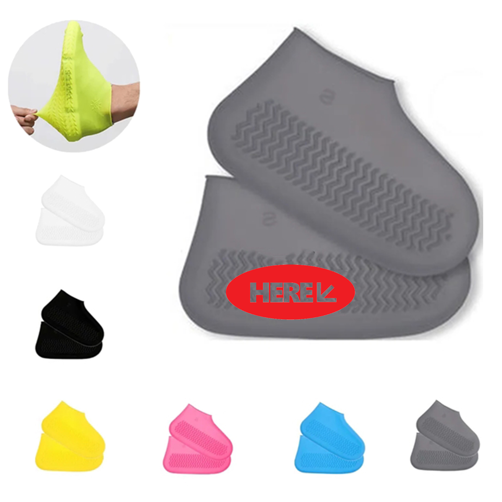 Silicone Unisex Shoes Protectors MOQ 50 6
