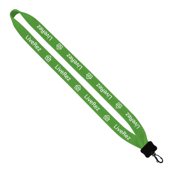 3/4" Cotton Lanyard with Plastic Clamshell & Swivel Snap Hook